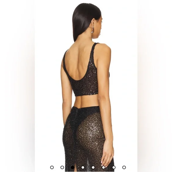 NBD Shanti Maxi Skirt and Top (Set) in Black - Picture 7 of 9